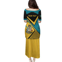 Personalized Bahamas Family Matching Puletasi and Hawaiian Shirt Coat Of Arms Unique Style