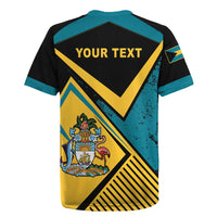 Personalized Bahamas Rugby Jersey Coat Of Arms Unique Style