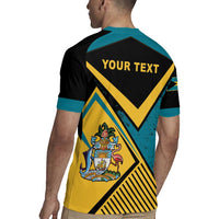 Personalized Bahamas Rugby Jersey Coat Of Arms Unique Style