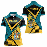 Personalized Bahamas Women Polo Shirt Coat Of Arms Unique Style