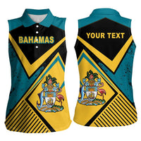 Personalized Bahamas Women Sleeveless Polo Shirt Coat Of Arms Unique Style
