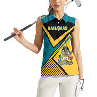 Personalized Bahamas Women Sleeveless Polo Shirt Coat Of Arms Unique Style