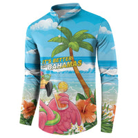 Bahamas Beach Button Sweatshirt Welcome To Paradise