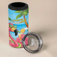 Bahamas Beach 4 in 1 Can Cooler Tumbler Welcome To Paradise
