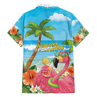 Bahamas Beach Family Matching Off Shoulder Short Dress and Hawaiian Shirt Welcome To Paradise
