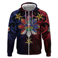 Haiti Philippines Hoodie Haitian Coat Of Arms With Filipino Sun