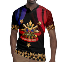 Personalized Haiti And Philippines Rugby Jersey Haitian Filipino Heritage Crest