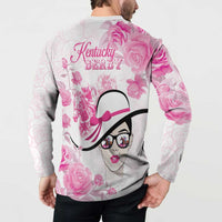 Kentucky Horse Racing Button Sweatshirt Fancy Ladies
