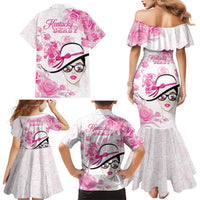 Kentucky Horse Racing Family Matching Mermaid Dress and Hawaiian Shirt Fancy Ladies