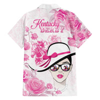 Kentucky Horse Racing Family Matching Off The Shoulder Long Sleeve Dress and Hawaiian Shirt Fancy Ladies