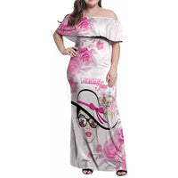 Kentucky Horse Racing Family Matching Off Shoulder Maxi Dress and Hawaiian Shirt Fancy Ladies