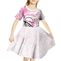 Kentucky Horse Racing Kid Short Sleeve Dress Fancy Ladies