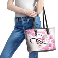 Kentucky Horse Racing Leather Tote Bag Fancy Ladies