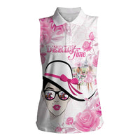 Kentucky Horse Racing Women Sleeveless Polo Shirt Fancy Ladies