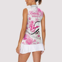 Kentucky Horse Racing Women Sleeveless Polo Shirt Fancy Ladies