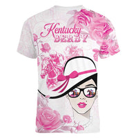 Kentucky Horse Racing Women V-Neck T-Shirt Fancy Ladies