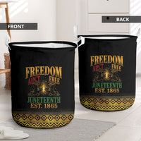 Juneteenth 1865 Laundry Basket Freedom Ain't Free