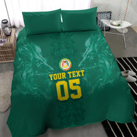 Custom Senegal Football Bedding Set Lions Of Teranga Sporty Style