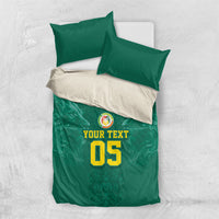 Custom Senegal Football Bedding Set Lions Of Teranga Sporty Style
