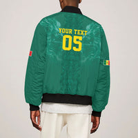 Custom Senegal Football Bomber Jacket Lions Of Teranga Sporty Style