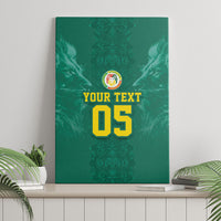 Custom Senegal Football Canvas Wall Art Lions Of Teranga Sporty Style