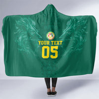 Custom Senegal Football Hooded Blanket Lions Of Teranga Sporty Style