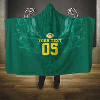 Custom Senegal Football Hooded Blanket Lions Of Teranga Sporty Style