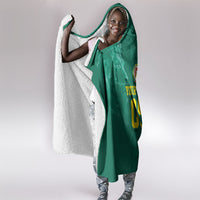 Custom Senegal Football Hooded Blanket Lions Of Teranga Sporty Style