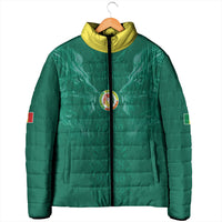 Custom Senegal Football Padded Jacket Lions Of Teranga Sporty Style
