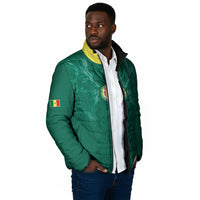Custom Senegal Football Padded Jacket Lions Of Teranga Sporty Style