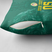 Custom Senegal Football Pillow Cover Lions Of Teranga Sporty Style
