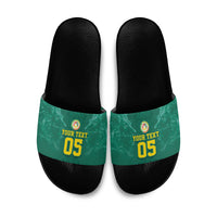 Custom Senegal Football Slide Sandals Lions Of Teranga Sporty Style