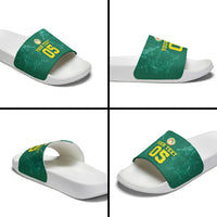 Custom Senegal Football Slide Sandals Lions Of Teranga Sporty Style