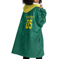 Custom Senegal Football Wearable Blanket Hoodie Lions Of Teranga Sporty Style