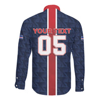 Custom Vozinha Goalkeeper Hero Cabo Verde Football 2026 Long Sleeve Button Shirt