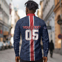 Custom Vozinha Goalkeeper Hero Cabo Verde Football 2026 Long Sleeve Button Shirt