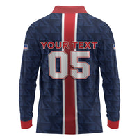 Custom Vozinha Goalkeeper Hero Cabo Verde Football 2026 Long Sleeve Polo Shirt