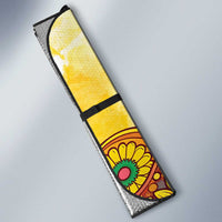 Love Peace Unity Auto Sun Shade Hippie Soul Sunflower - Wonder Print Shop