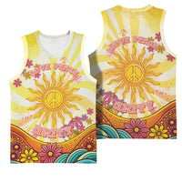 Love Peace Unity Basketball Jersey Hippie Soul Sunflower - Wonder Print Shop