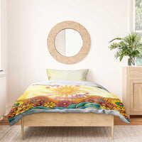 Love Peace Unity Bedding Set Hippie Soul Sunflower - Wonder Print Shop