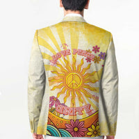 Love Peace Unity Blazer Hippie Soul Sunflower - Wonder Print Shop