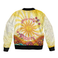Love Peace Unity Bomber Jacket Hippie Soul Sunflower - Wonder Print Shop