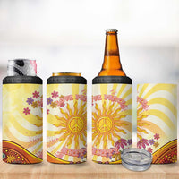 Love Peace Unity 4 in 1 Can Cooler Tumbler Hippie Soul Sunflower - Wonder Print Shop