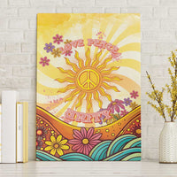 Love Peace Unity Canvas Wall Art Hippie Soul Sunflower - Wonder Print Shop