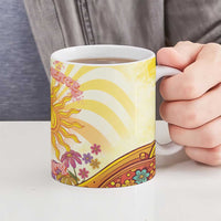 Love Peace Unity Ceramic Mug Hippie Soul Sunflower - Wonder Print Shop