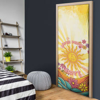 Love Peace Unity Door Cover Hippie Soul Sunflower - Wonder Print Shop