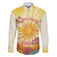 Love Peace Unity Family Matching Long Sleeve Bodycon Dress and Hawaiian Shirt Hippie Soul Sunflower - Wonder Print Shop