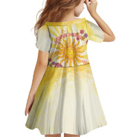 Love Peace Unity Family Matching Off The Shoulder Long Sleeve Dress and Hawaiian Shirt Hippie Soul Sunflower - Wonder Print Shop