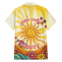 Love Peace Unity Family Matching Off The Shoulder Long Sleeve Dress and Hawaiian Shirt Hippie Soul Sunflower - Wonder Print Shop