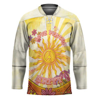 Love Peace Unity Hockey Jersey Hippie Soul Sunflower - Wonder Print Shop